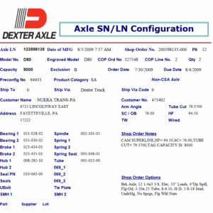 8K 865 ELEC 4"DROP W/OIL;5/8STUD & FLG NUTS Build per serial number